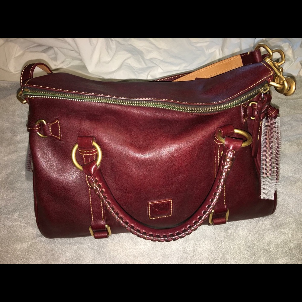 Florentine Satchel Crimson